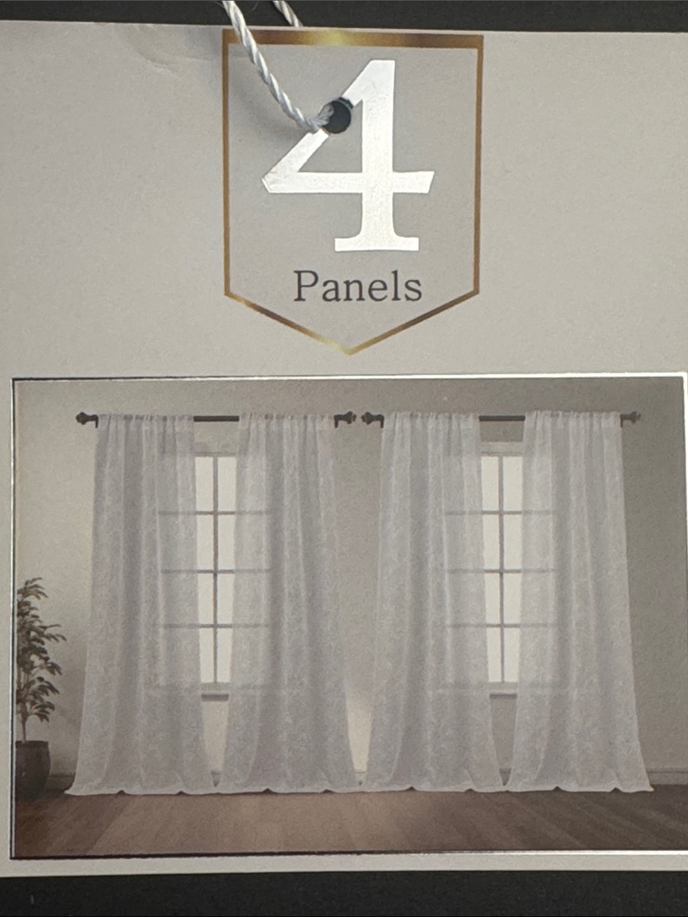 FLORA Collection Set Of Four Embroidery Panels - Extra Long - 37"x96" - Peyton - Picture 6 of 11